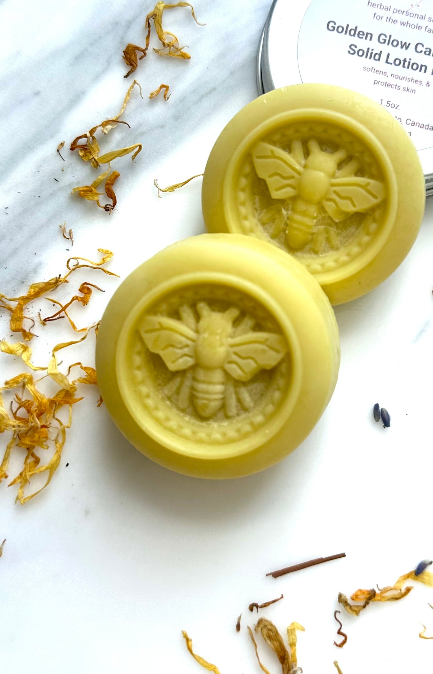 Golden Glow Calendula Solid Lotion Bar